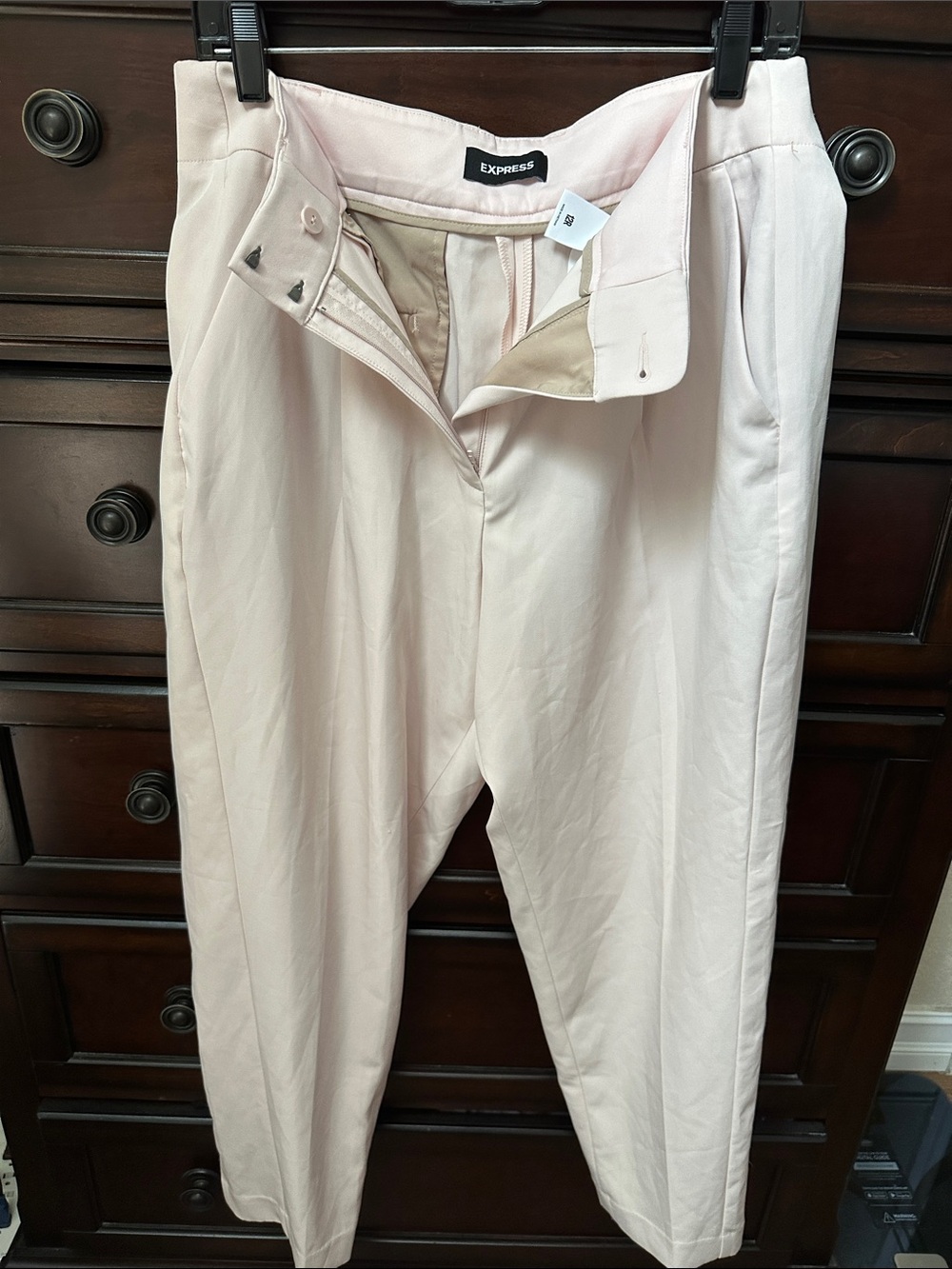 Express Women’s Pale Pink Tailored Trousers